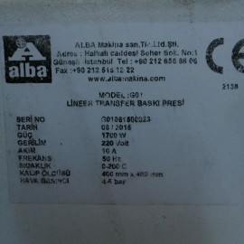 Transfer Baskı Presi